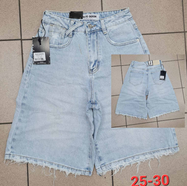 Rybaczki damskie jeans Roz 25-30, 1 Kolor Paczka 12 szt